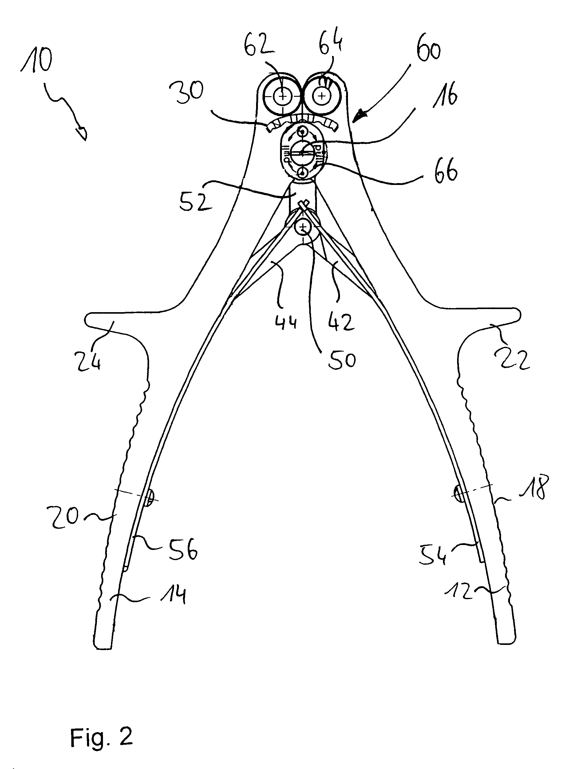 Surgical bending forceps and bending forceps system