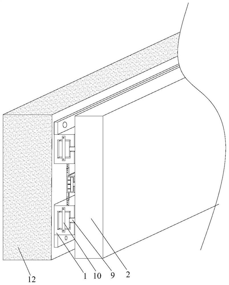 An installation structure and installation method of an indoor wall decoration board