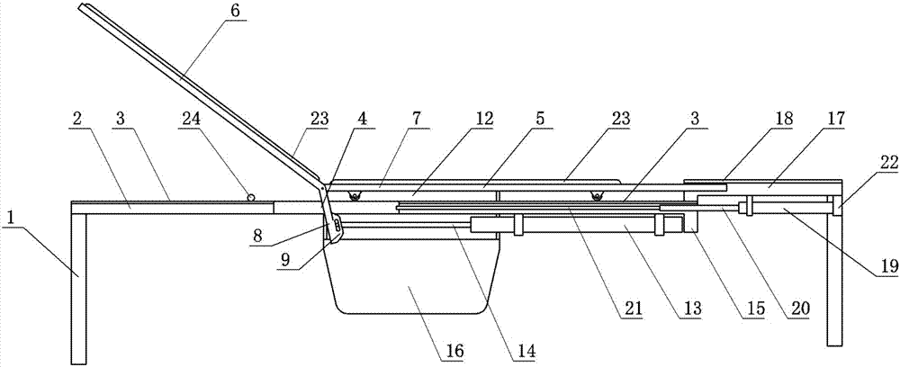 Novel self-service nursing bed for postoperative patients