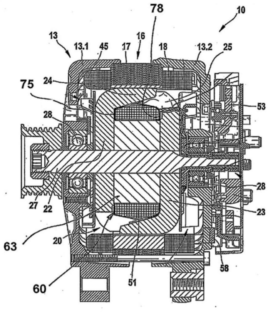 Coil holder for receiving field winding of rotor, and motor having such coil holder