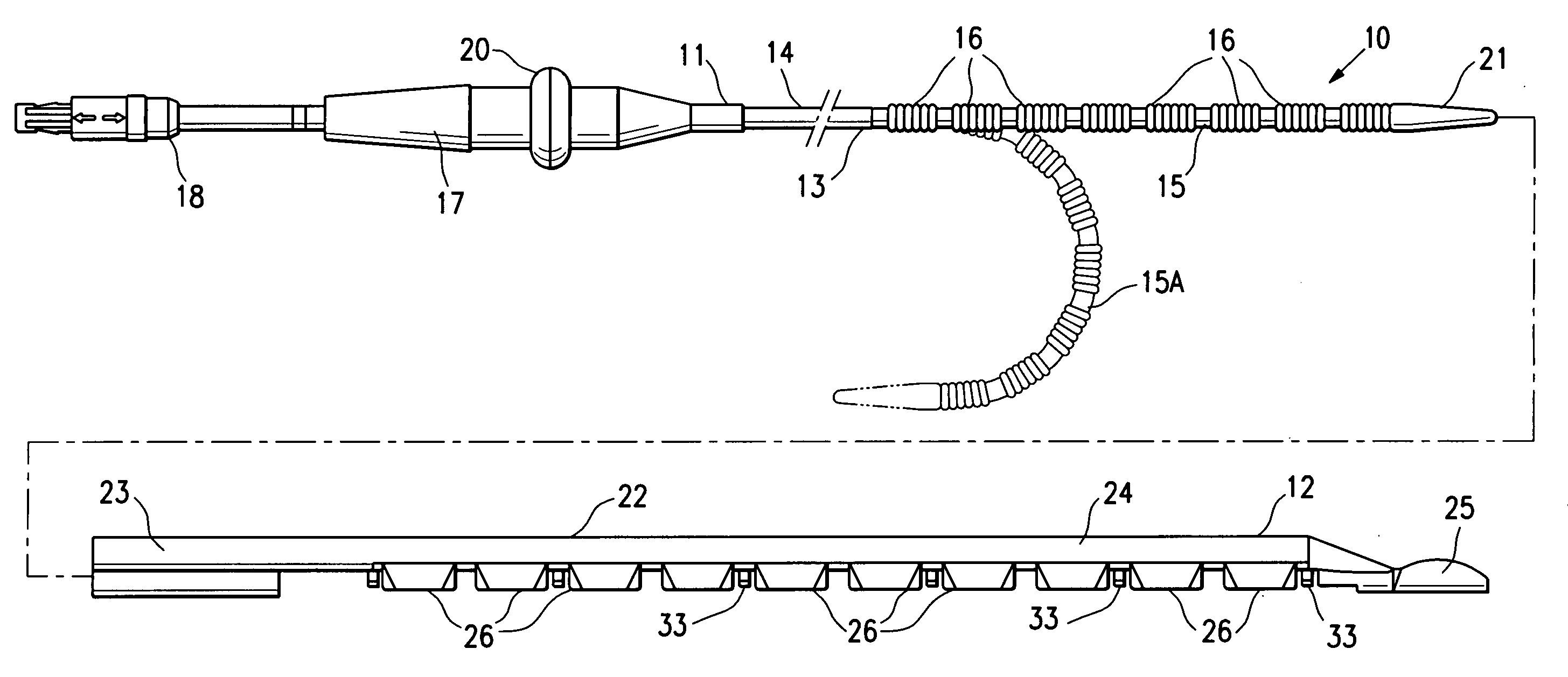 Ablation probe with stabilizing member