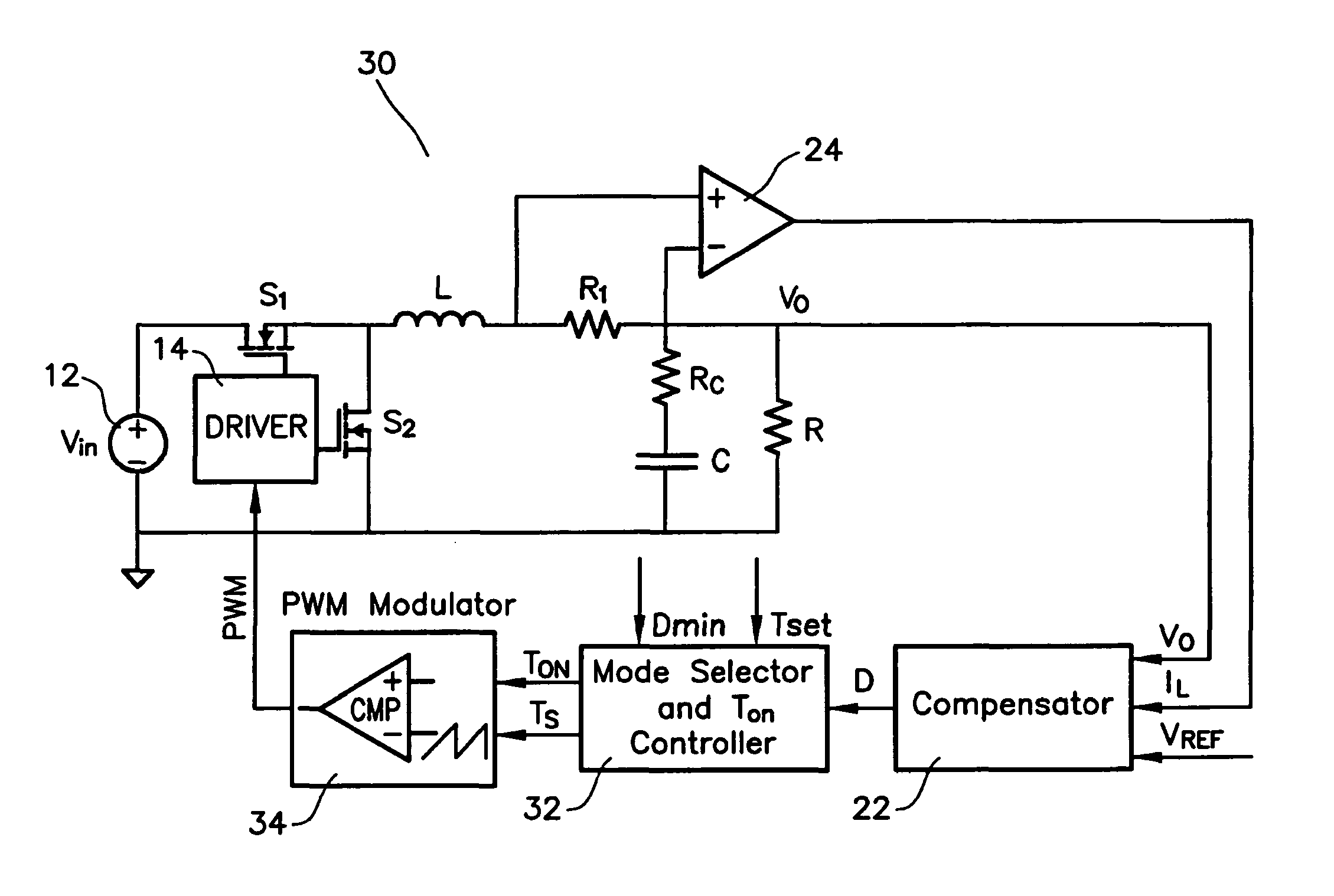 Multi-mode switching control circuit and method for improving light load efficiency in switching power supplies