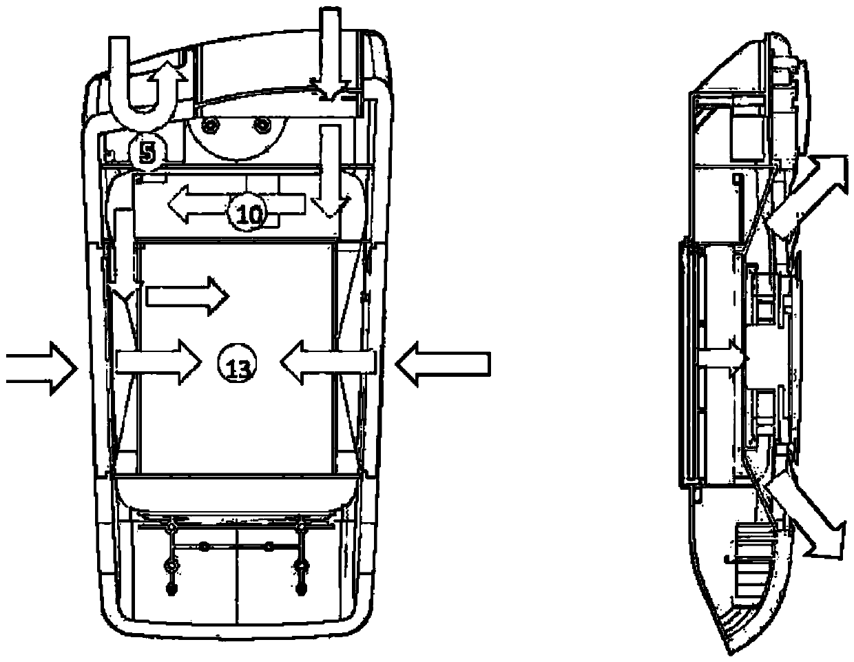 Vehicle-mounted air quality detection and air purification system