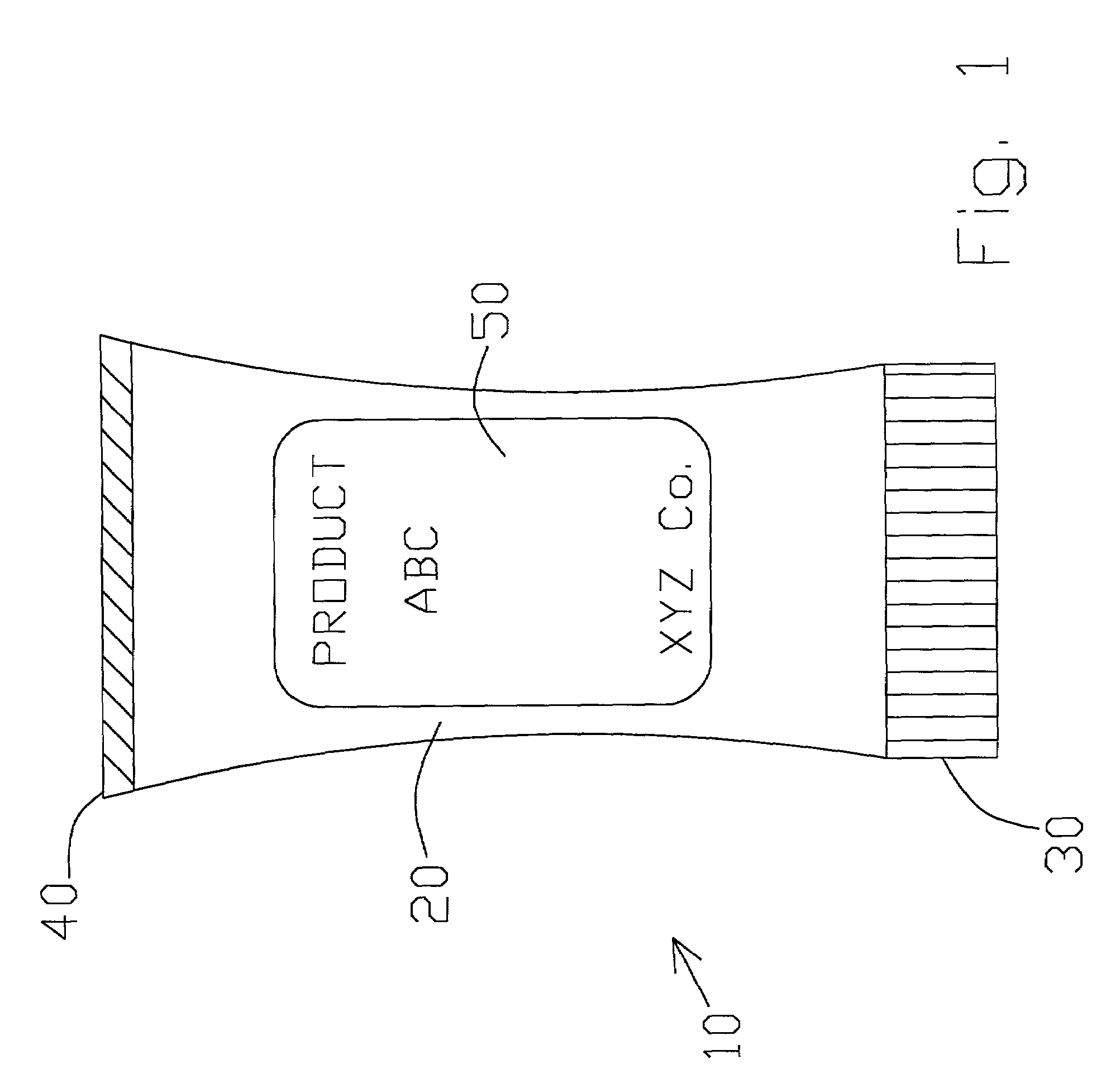 Extended text label for a tube container and method of manufacture thereof