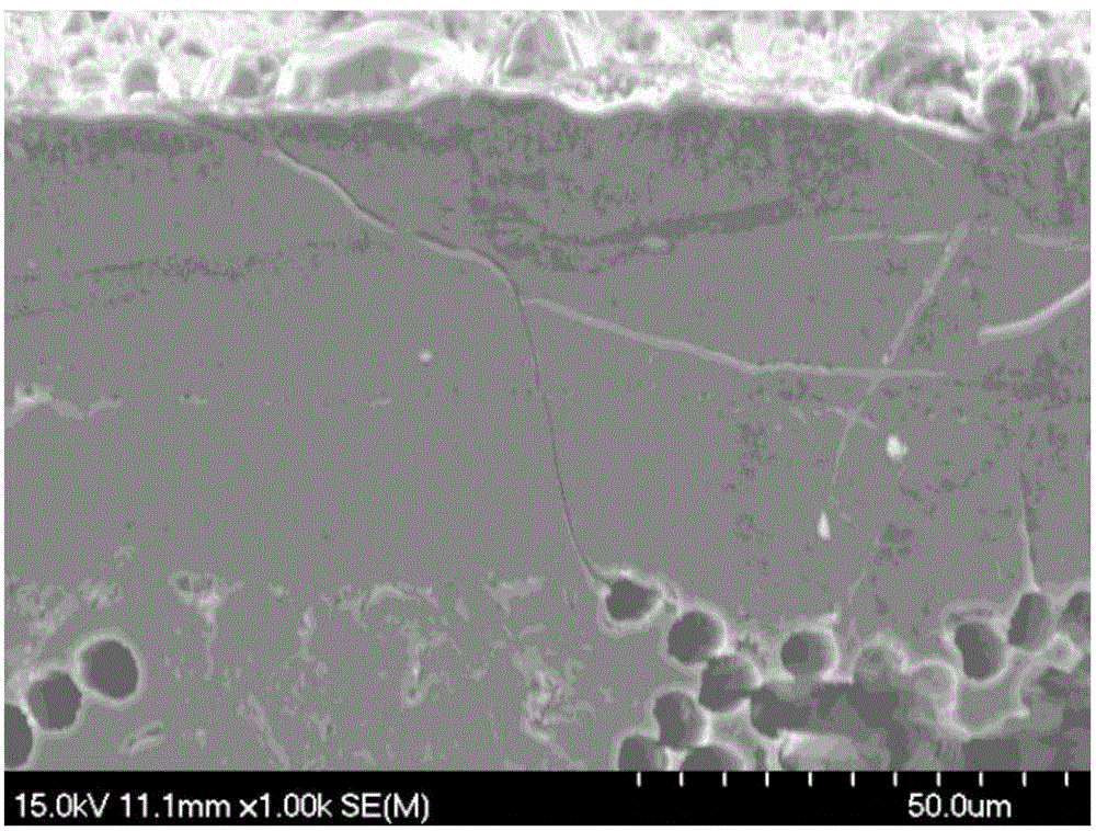 Method for repairing heat damage crackles of ceramic based composite material