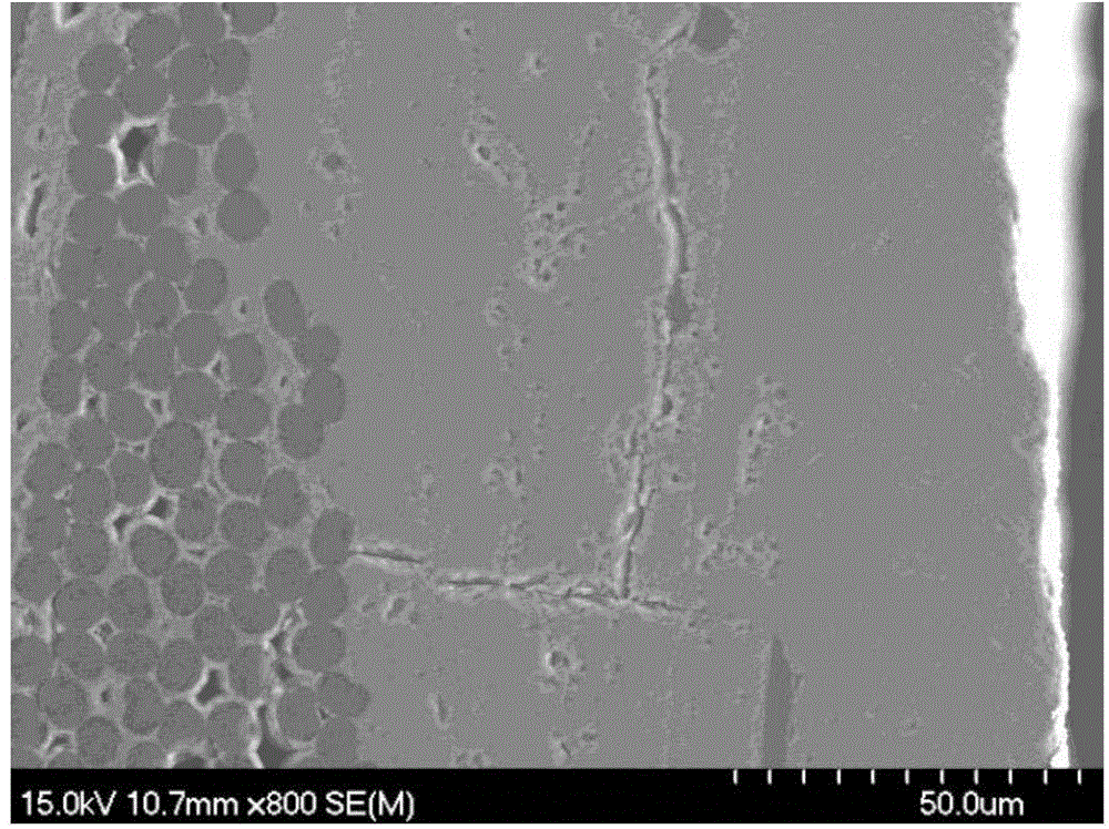 Method for repairing heat damage crackles of ceramic based composite material