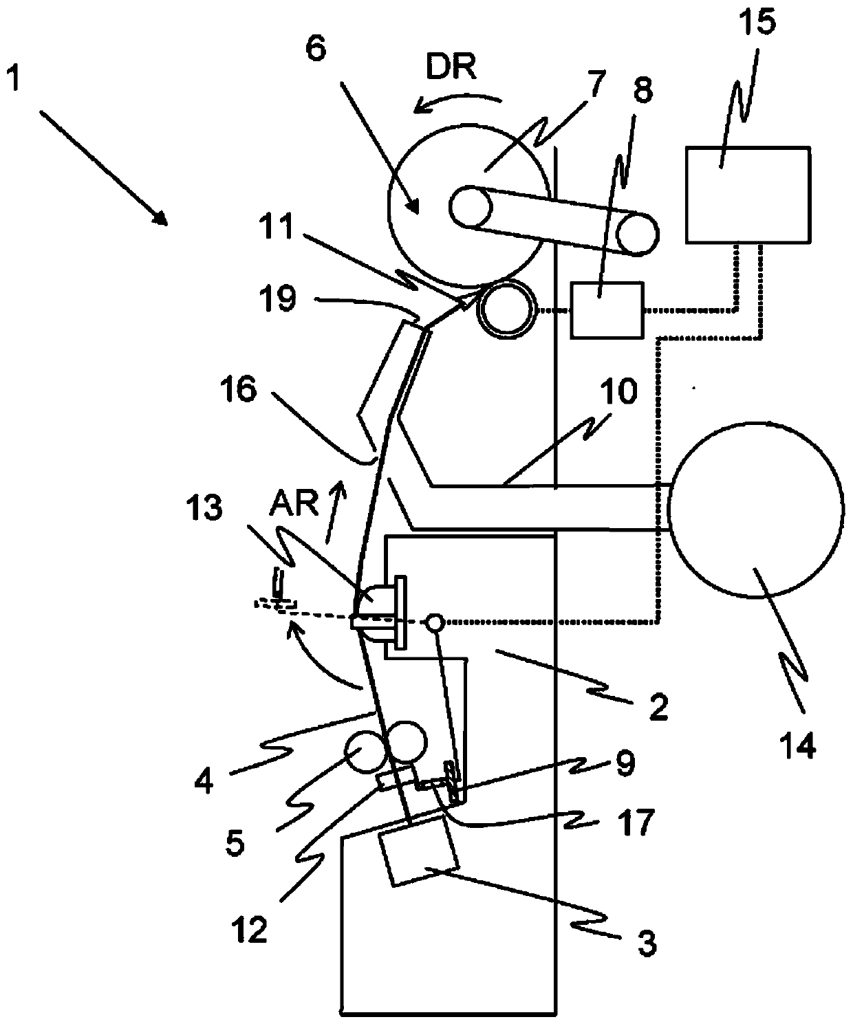 Textile machine and method for automatically applying thread at working station of textile machine