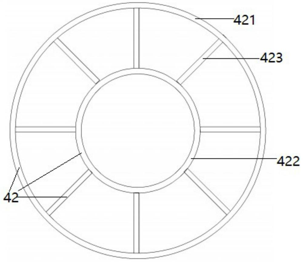 Waterweed management device of crab culture pond