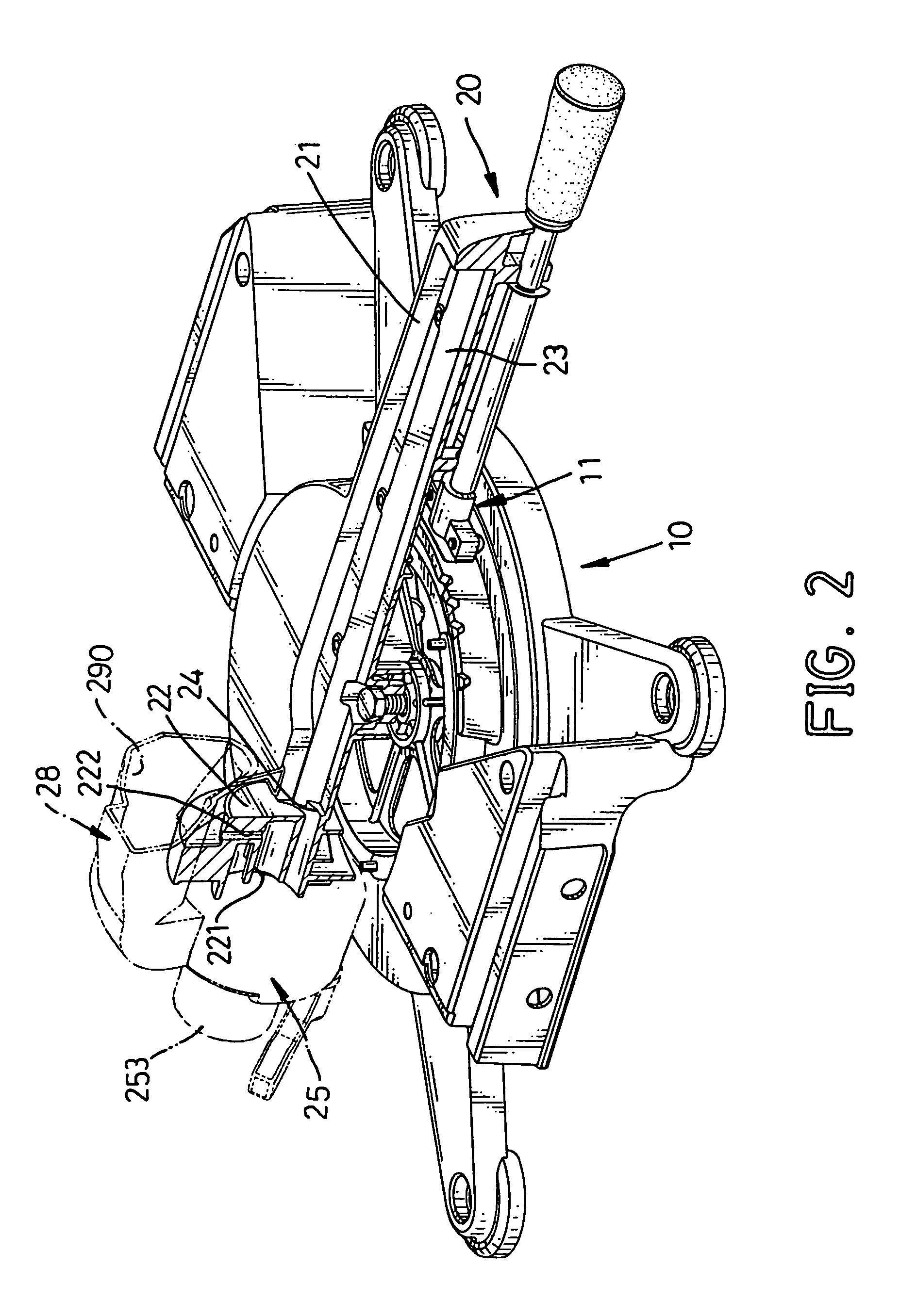 Sawdust collection assembly for a compound miter saw