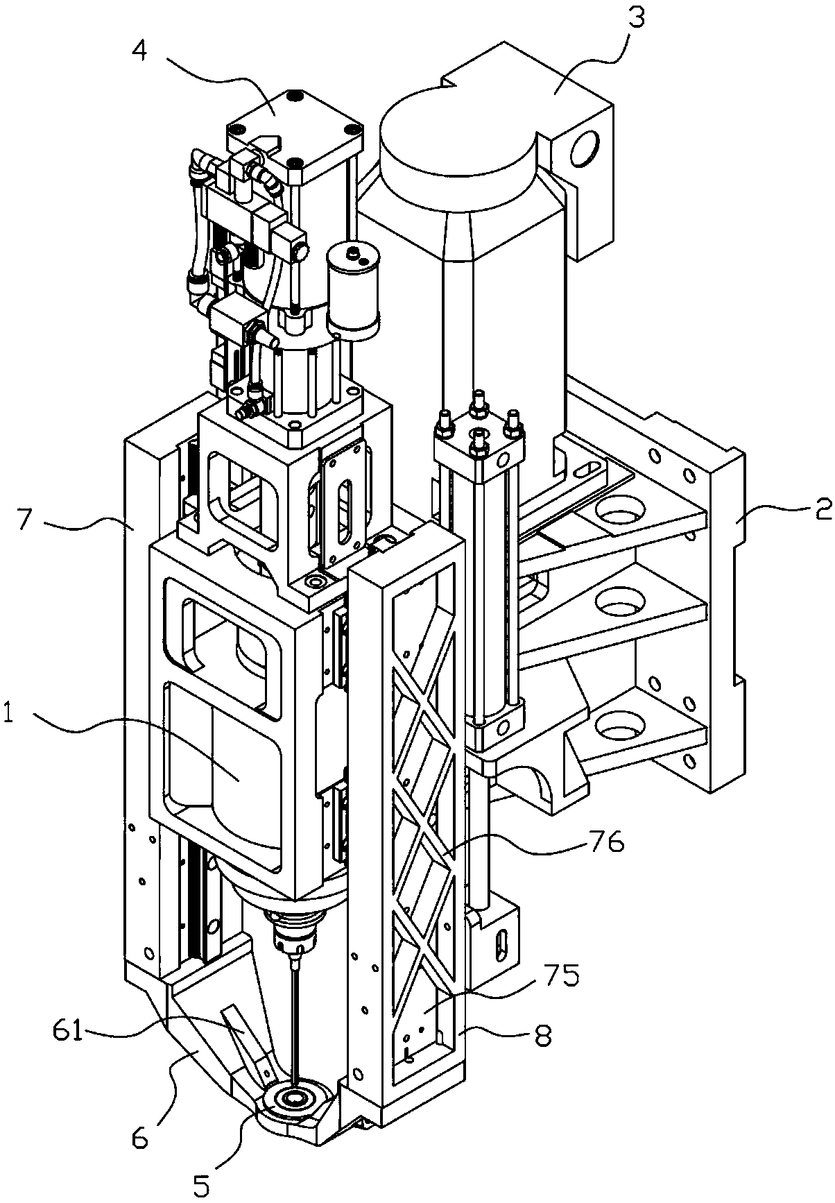 Drill bit guide sleeve device of precise drilling machine