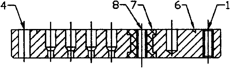 Sound head polar plate of elliptical microphone