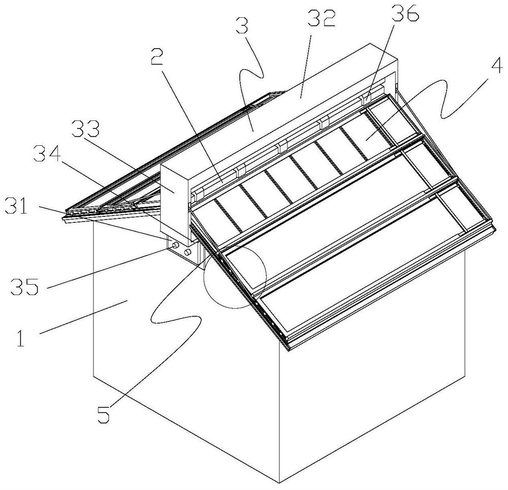 Photovoltaic panel system with windproof function