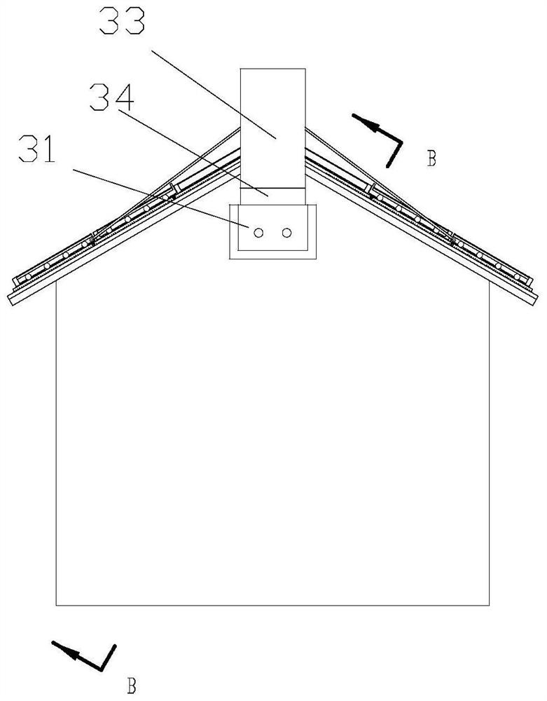 Photovoltaic panel system with windproof function