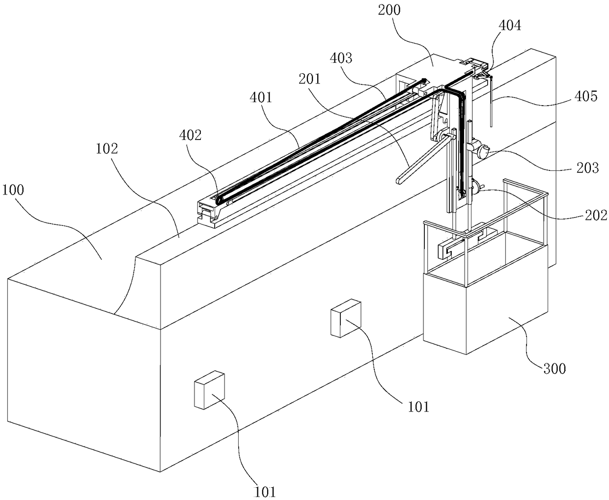 Overpass outer wall facility overhauling method