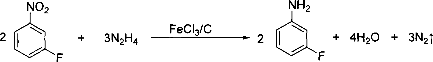 Preparation method of m-fluoroaniline