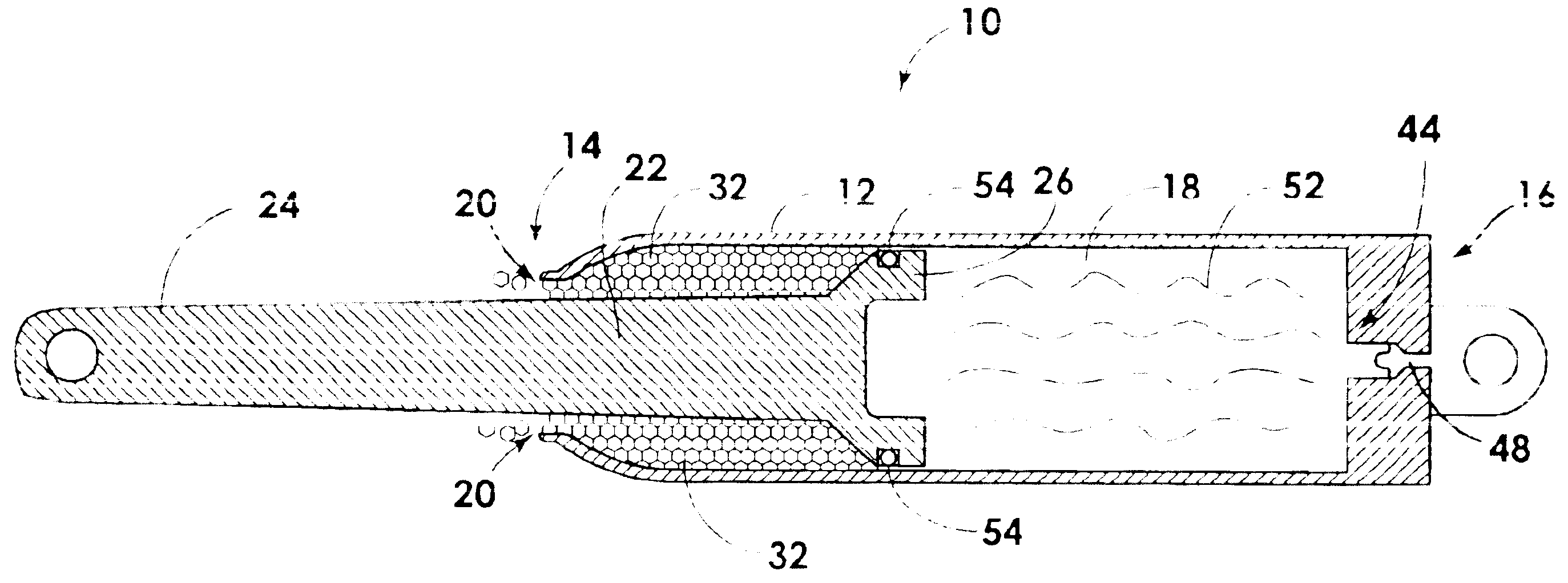 Linear actuator with an internal dampening mechanism