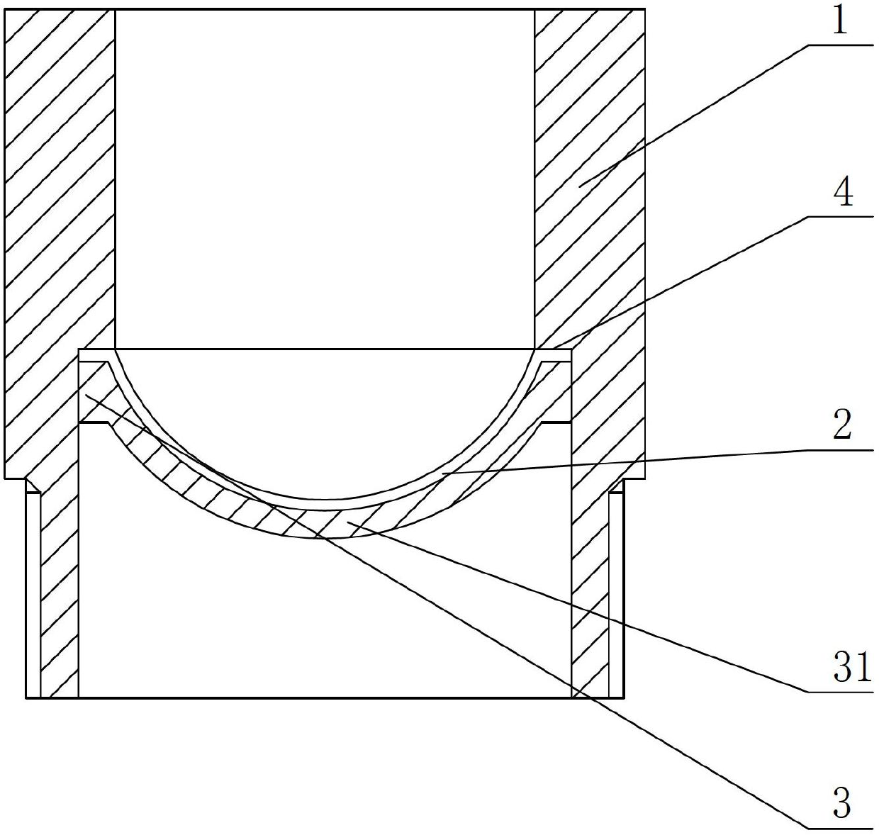 Buffer water inlet tube of washing machine