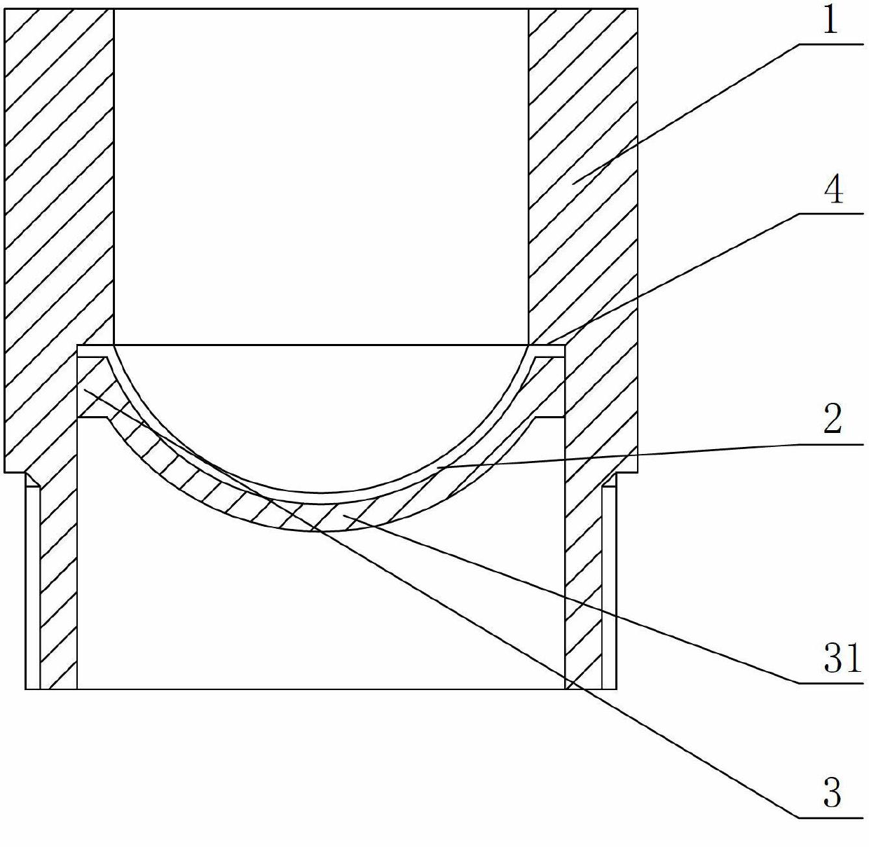 Buffer water inlet tube of washing machine