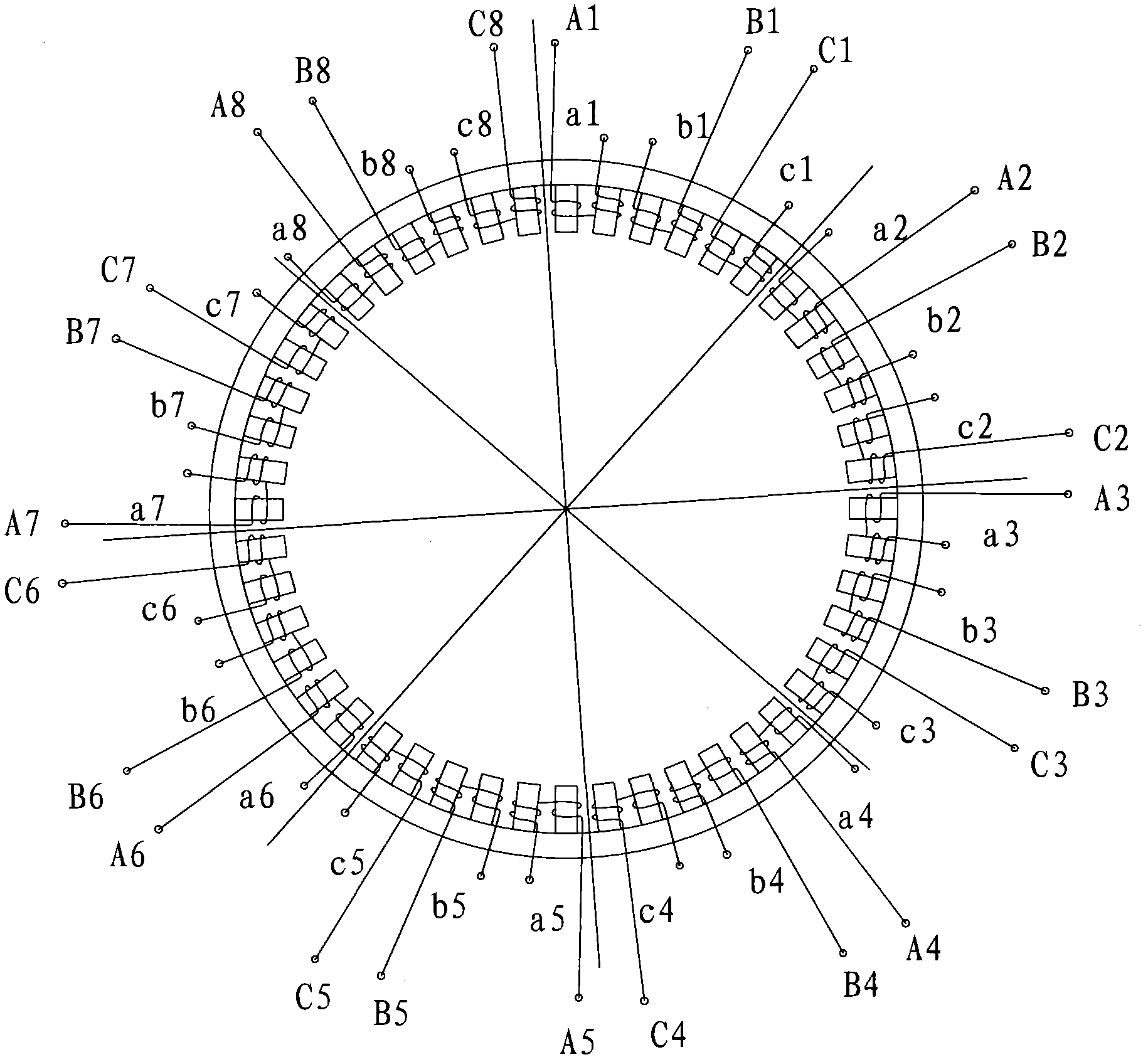 Low-loss low-speed permanent magnet synchronous motor