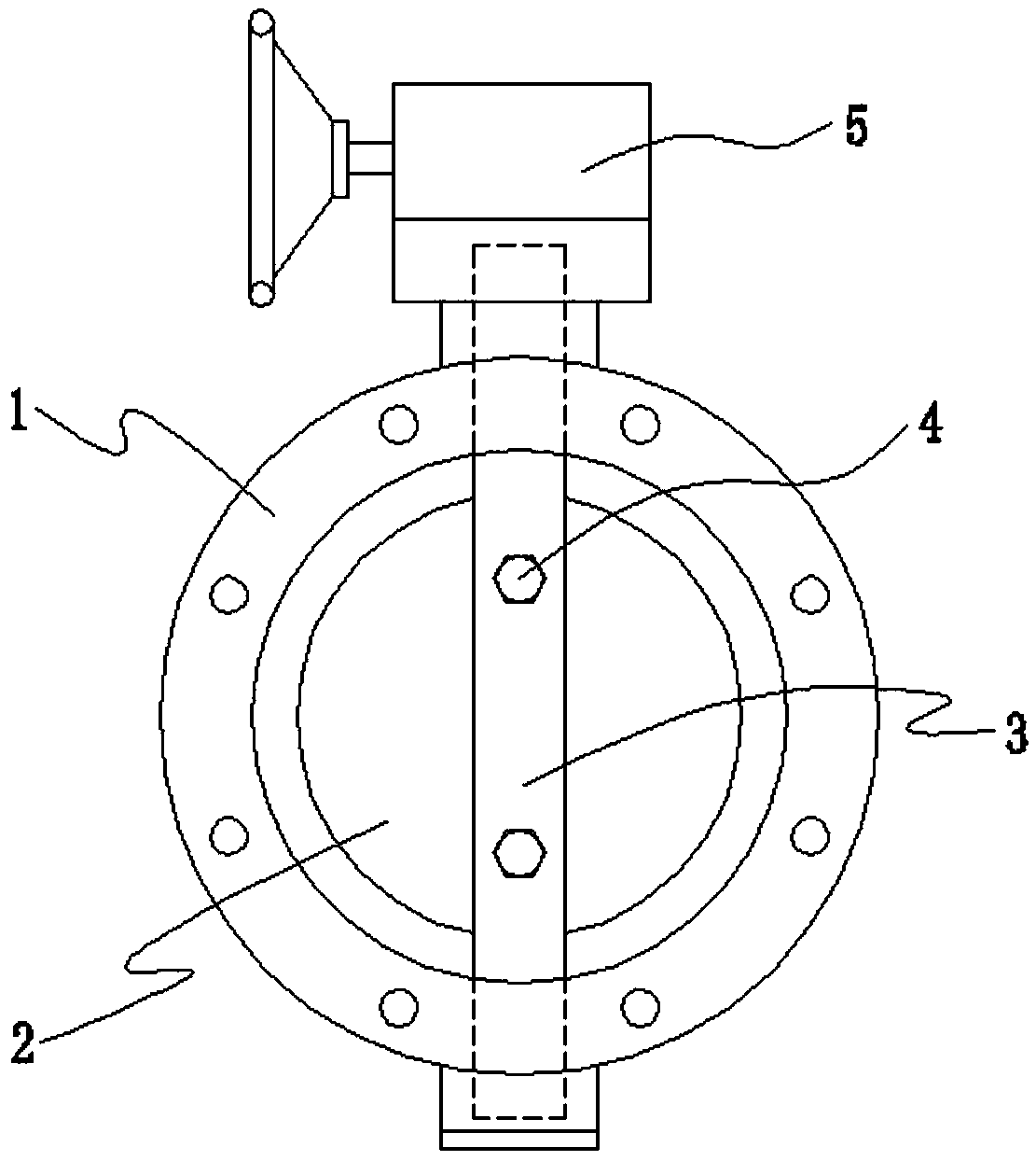 Device and method for heating butterfly valve