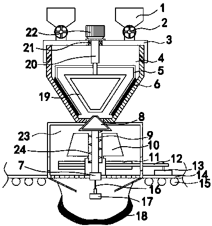 Freshwater fish breeding feeding device