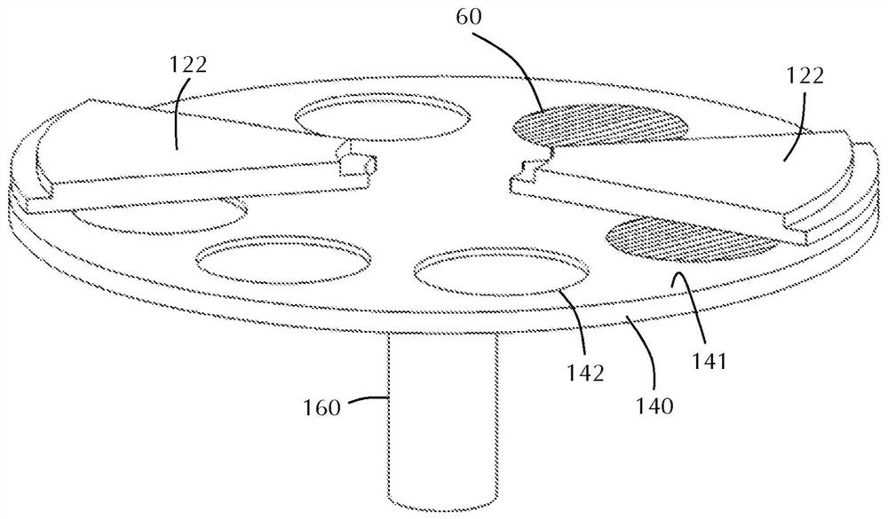 Apparatus for preventing backside deposition in a space ald processing chamber