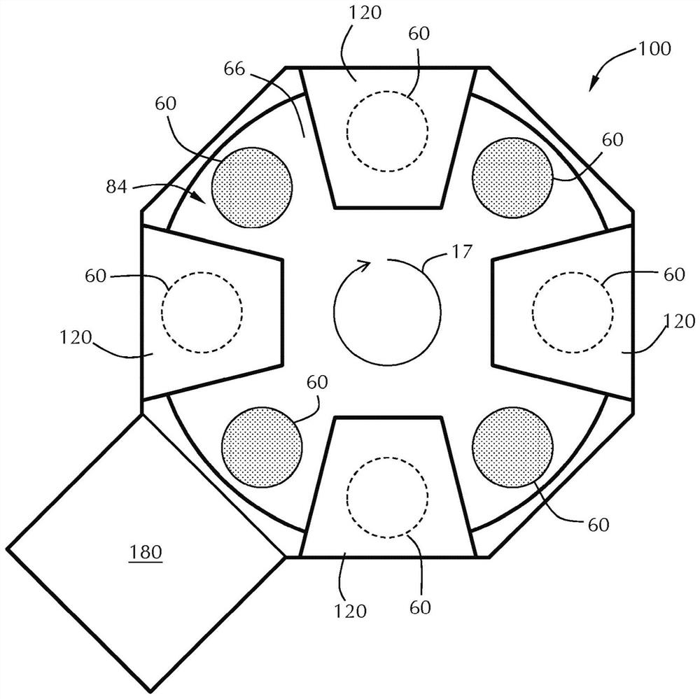 Apparatus for preventing backside deposition in a space ald processing chamber