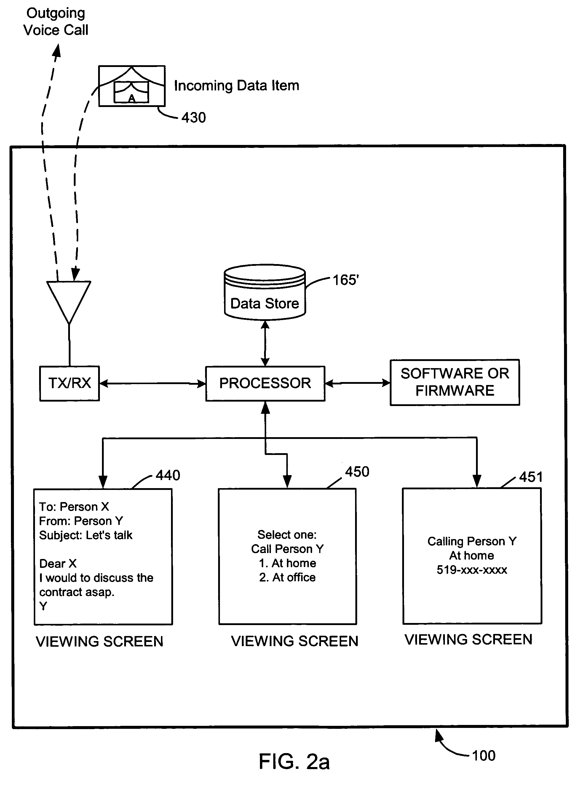 Advanced voice and data operations in a mobile data communication device