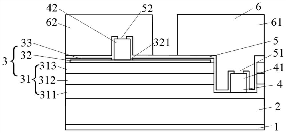 Substrate warping-resistant flip LED chip and preparation method thereof