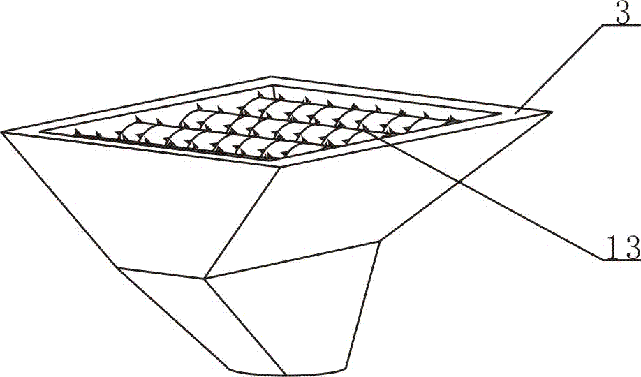 Stock bin applicable to storage of smashed liquorice roots