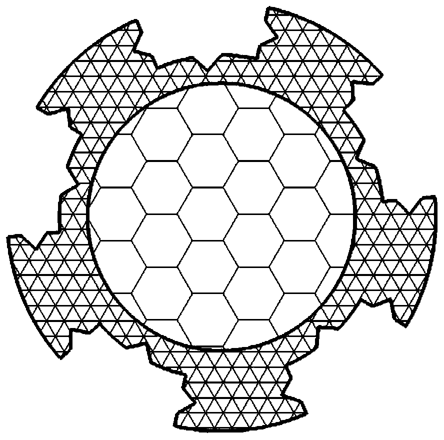 A kind of flexible wear-resistant cross embedded rubber cable and preparation method