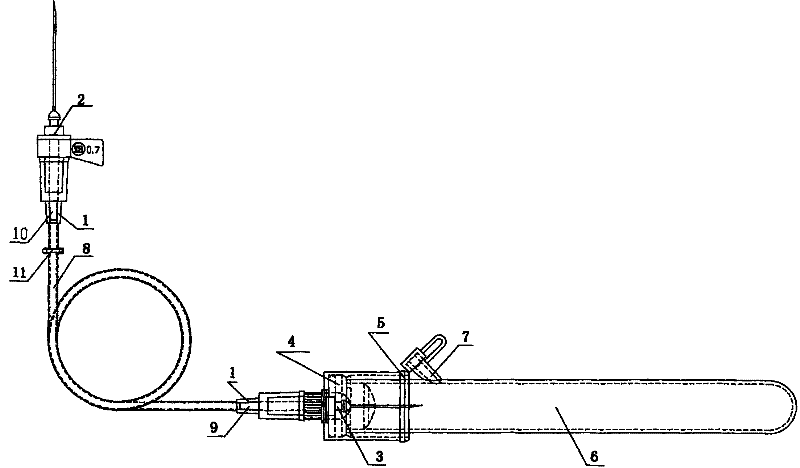 Disposable soft connecting band collection container and anti-freezing vacuum blood taking needle of bleeding opening