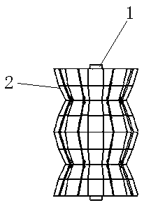 Lamination type cavitation jet flow type pipeline cleaning machine and cleaning method thereof