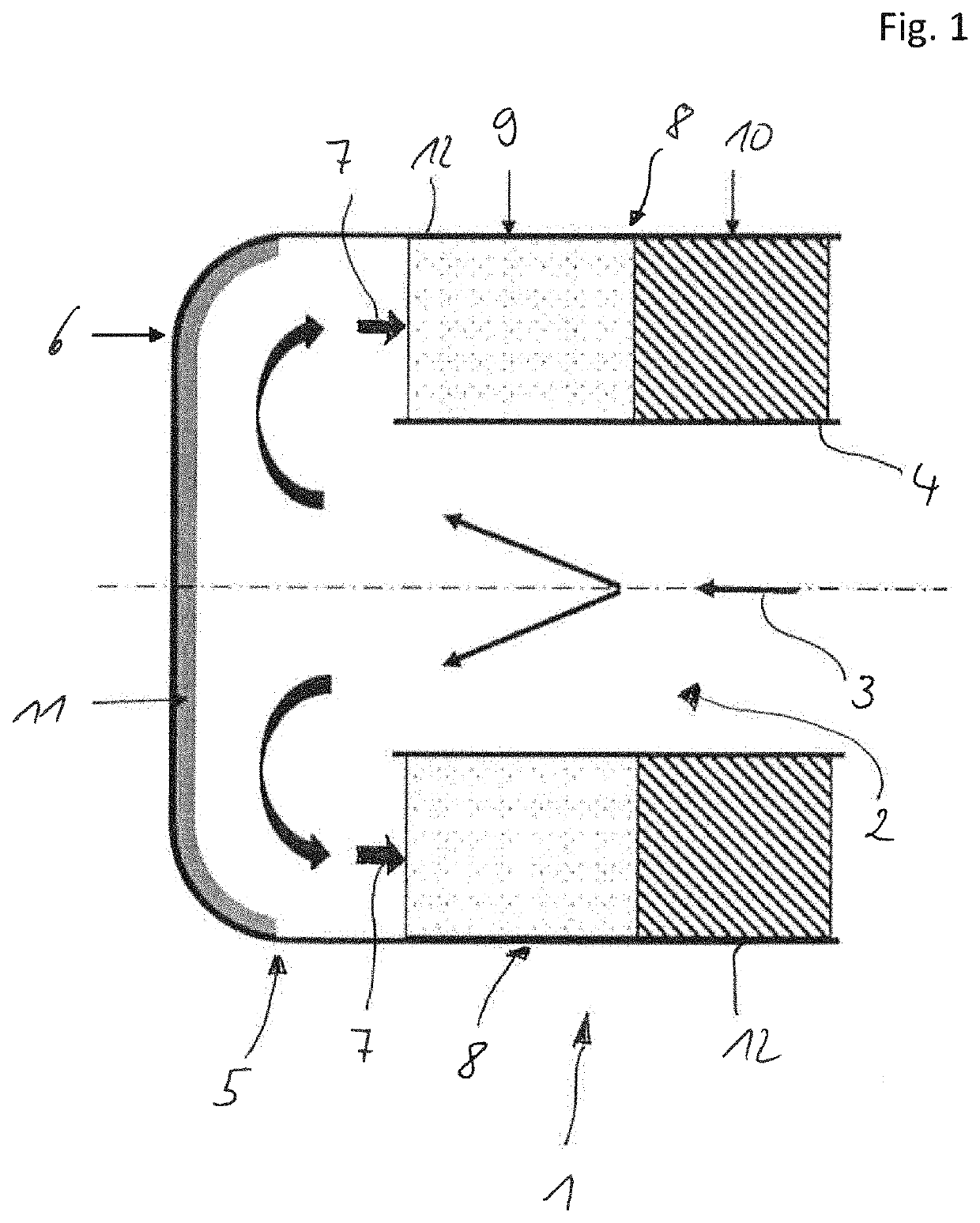 Exhaust gas aftertreatment device