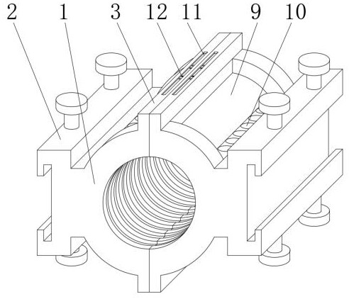 Forming die structure of double-wall corrugated pipe