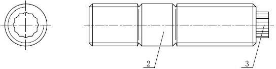 Self-balancing large-diameter bolt and special mechanical torque wrench device for same