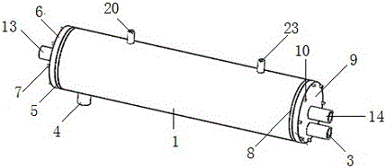 Three-phase interactive vortex heat exchanger and strengthened heat transfer device