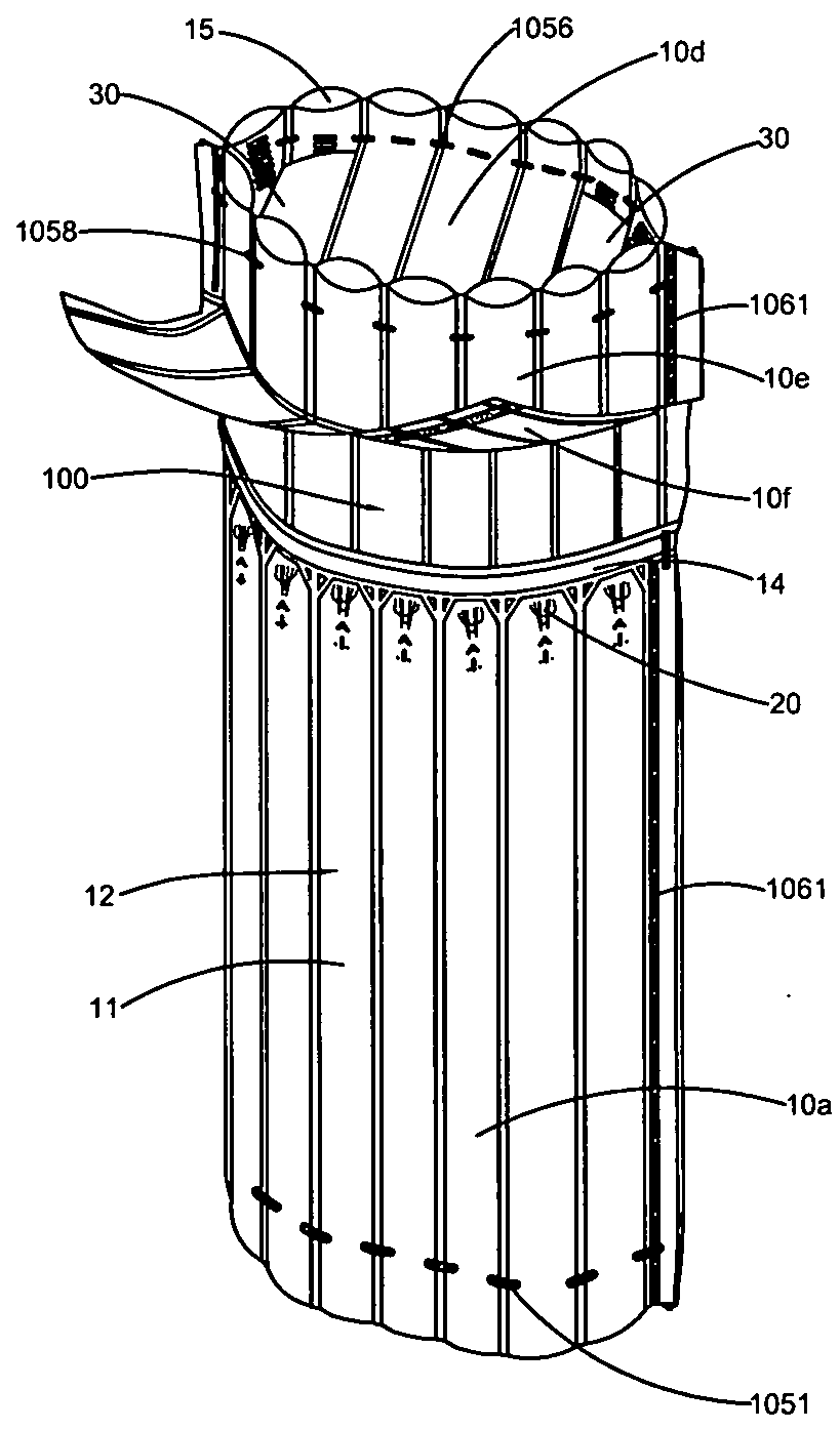 Standing-Type Air-Filled Packaging Apparatus and Manufacturing Method Therefor