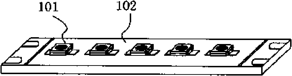 Method for making LED (Light Emitting Diode) light resource module and product made by the method