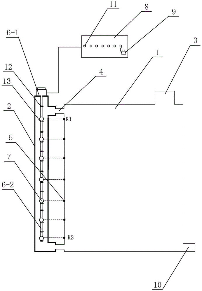 Water tank water level monitor