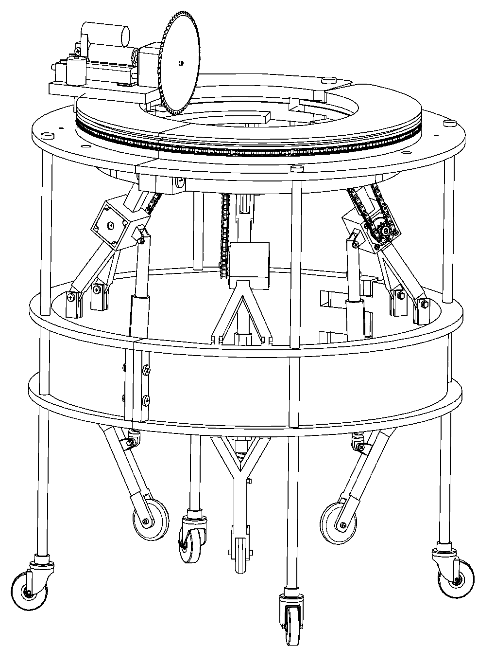 Automatic pruning device for poplars