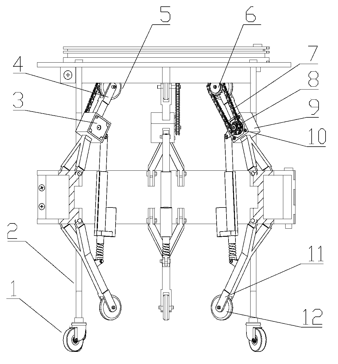 Automatic pruning device for poplars