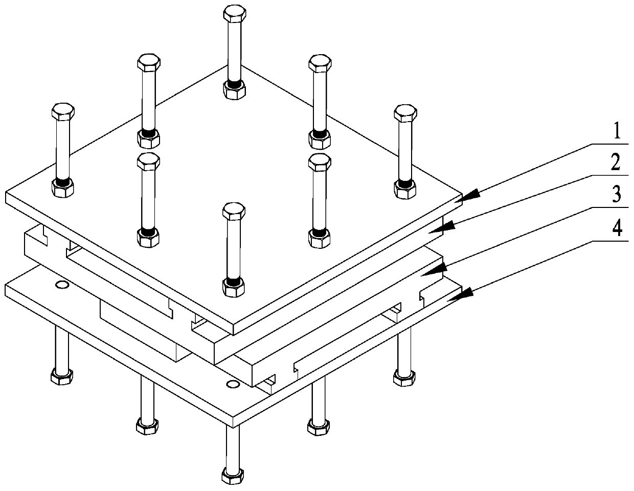 Two-way sliding rotary hinge bearing