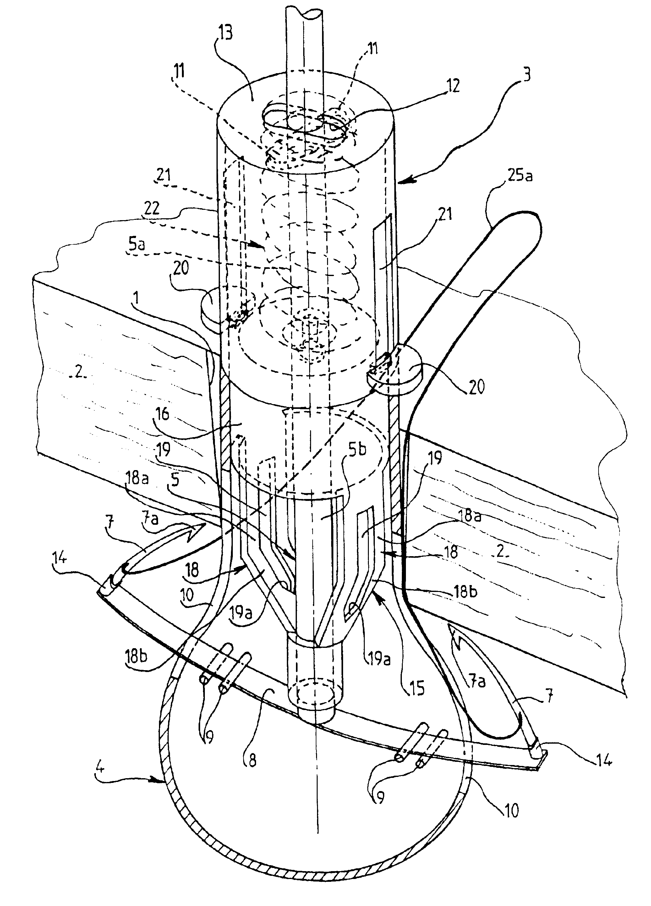 Instrument for closing, by subcutaneous suturing, an orifice made in the abdominal wall of a patient