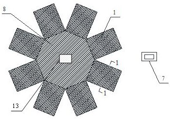 Intelligent control device and method for inlet attack angle of tornado test