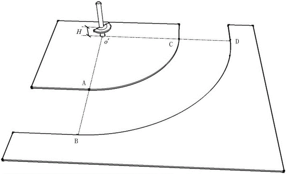 Curve vehicle location device and method