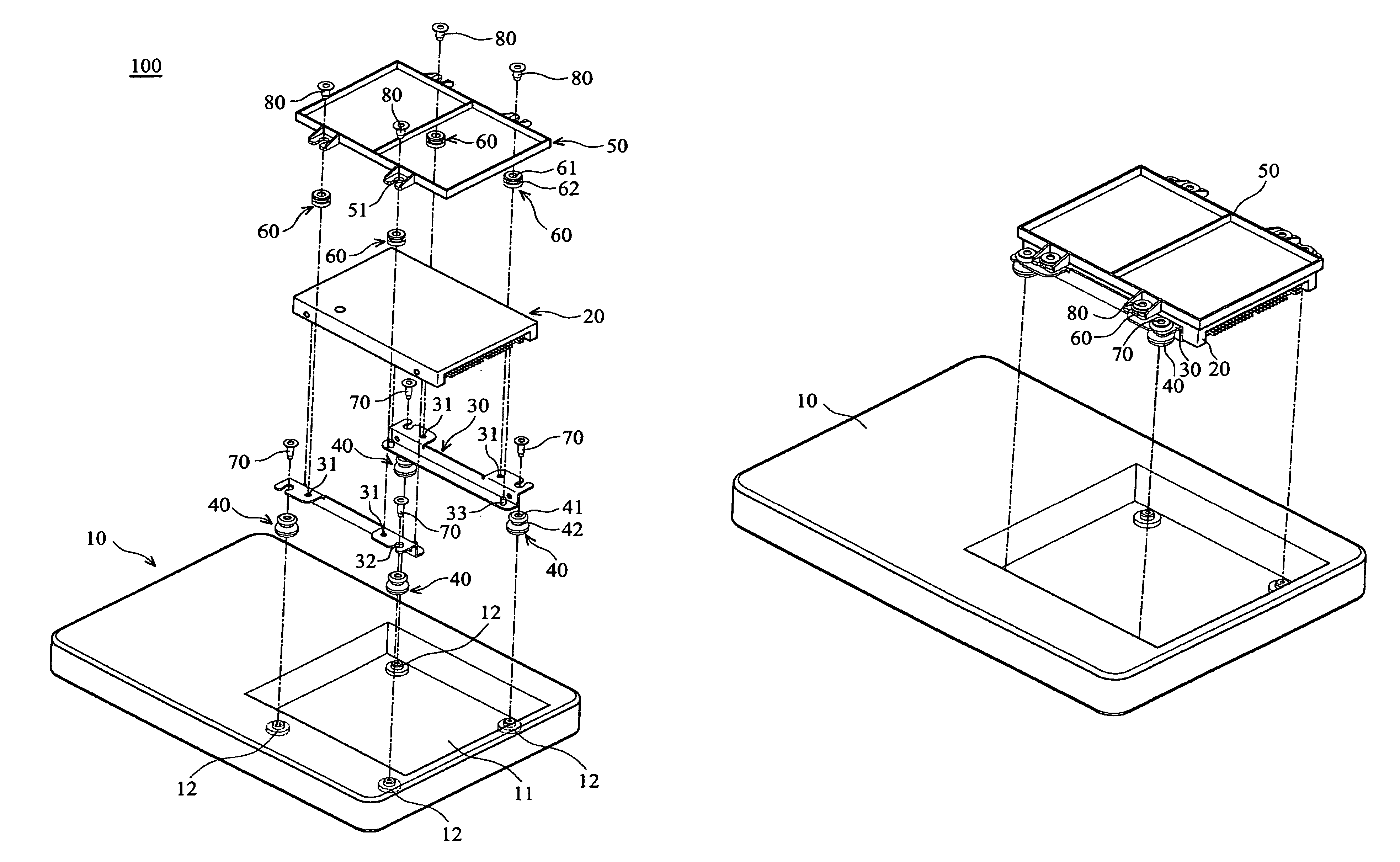 Shock absorber assembly and portable computer utilizing the same