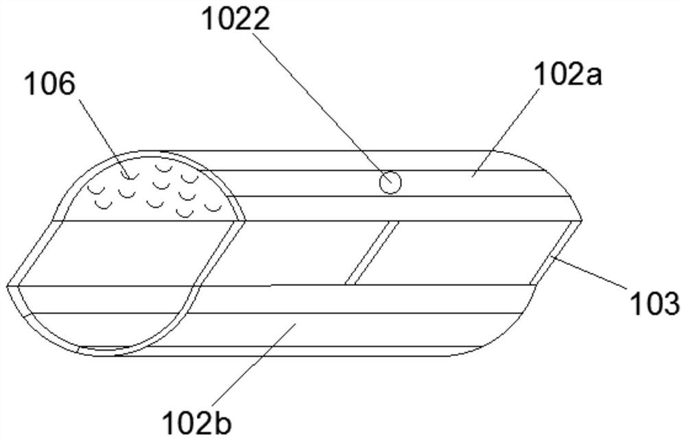 A mobile medicine cleaning device for circular application of medicine liquid points to limbs