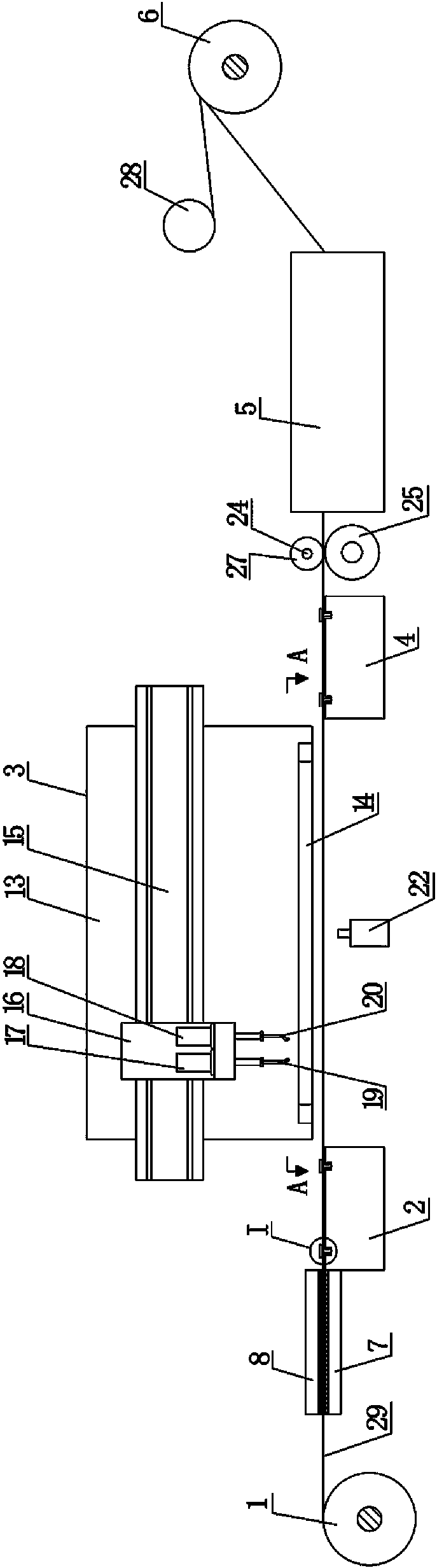 A production line for printing paint on metal plates and its printing process