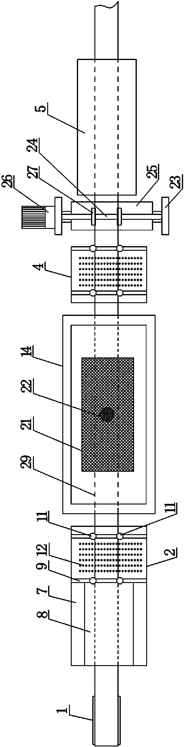 A production line for printing paint on metal plates and its printing process